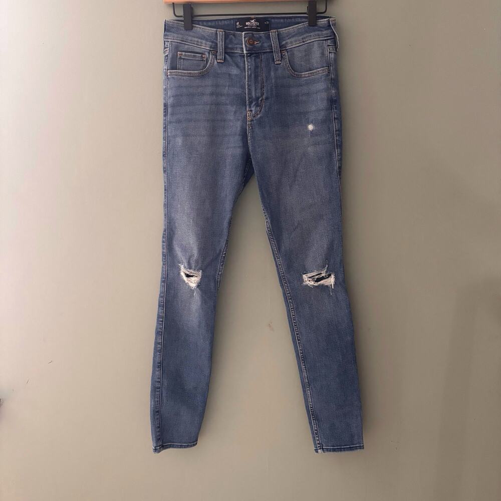 Hollister High Rise Skinny Blue Jeans